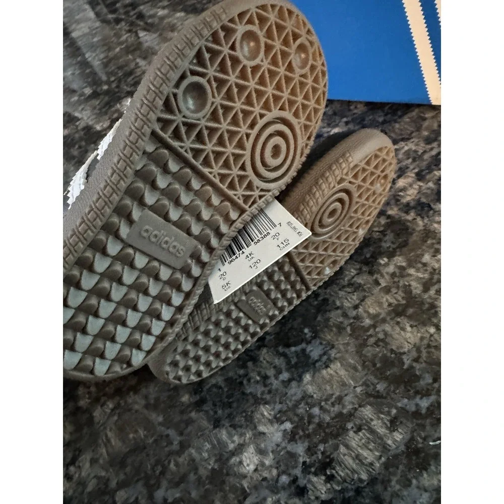 Toddler's Adidas Samba OG EL I CBlack/FTWWHT/GUM5 (IE3680) Size 5k NWB